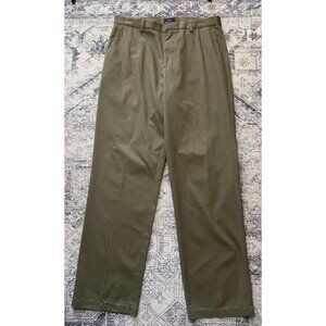 Dockers D3 Mens Classic Fit Khaki Chino Pants Size 36x34 Olive Green Cotton Vtg